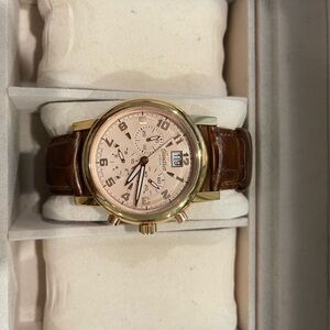 Gold and Brown Chronograph Men's Watch